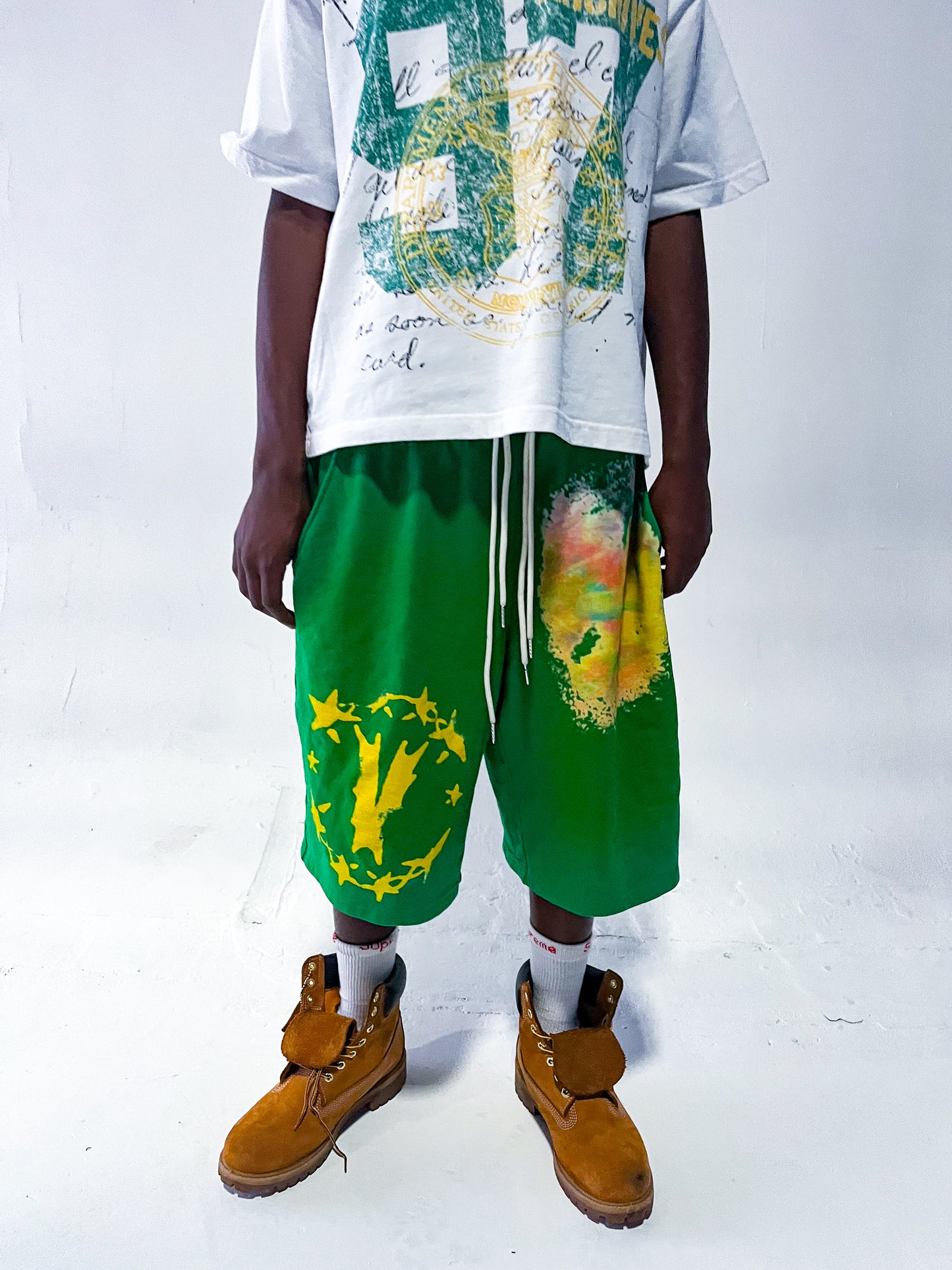 Green “Art” Shorts