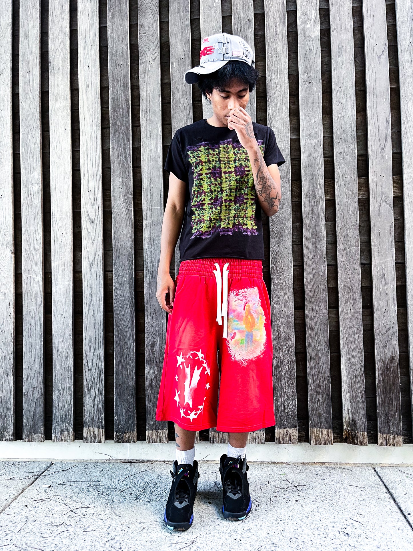 Red Art Shorts