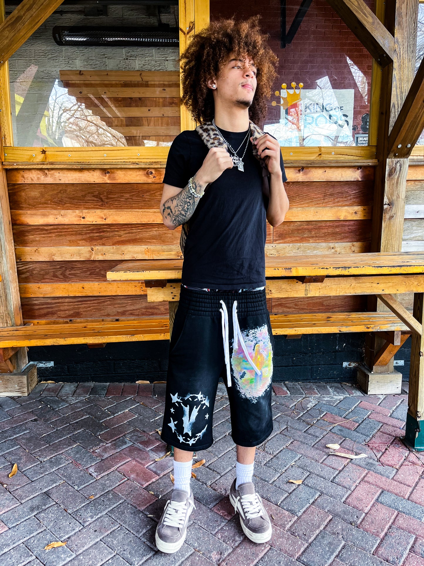Black “Art” Shorts