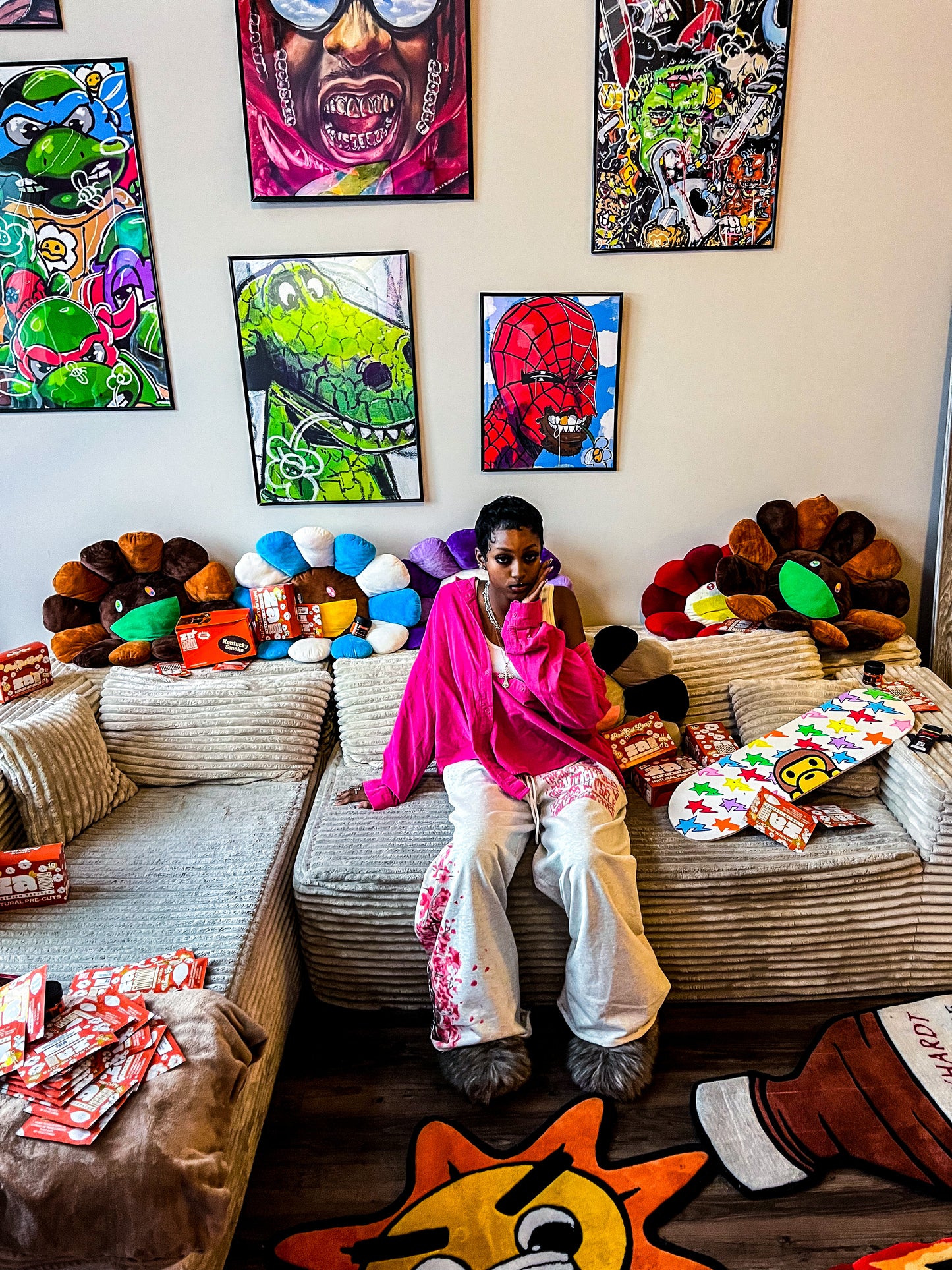 Baggy Blossom Sweats