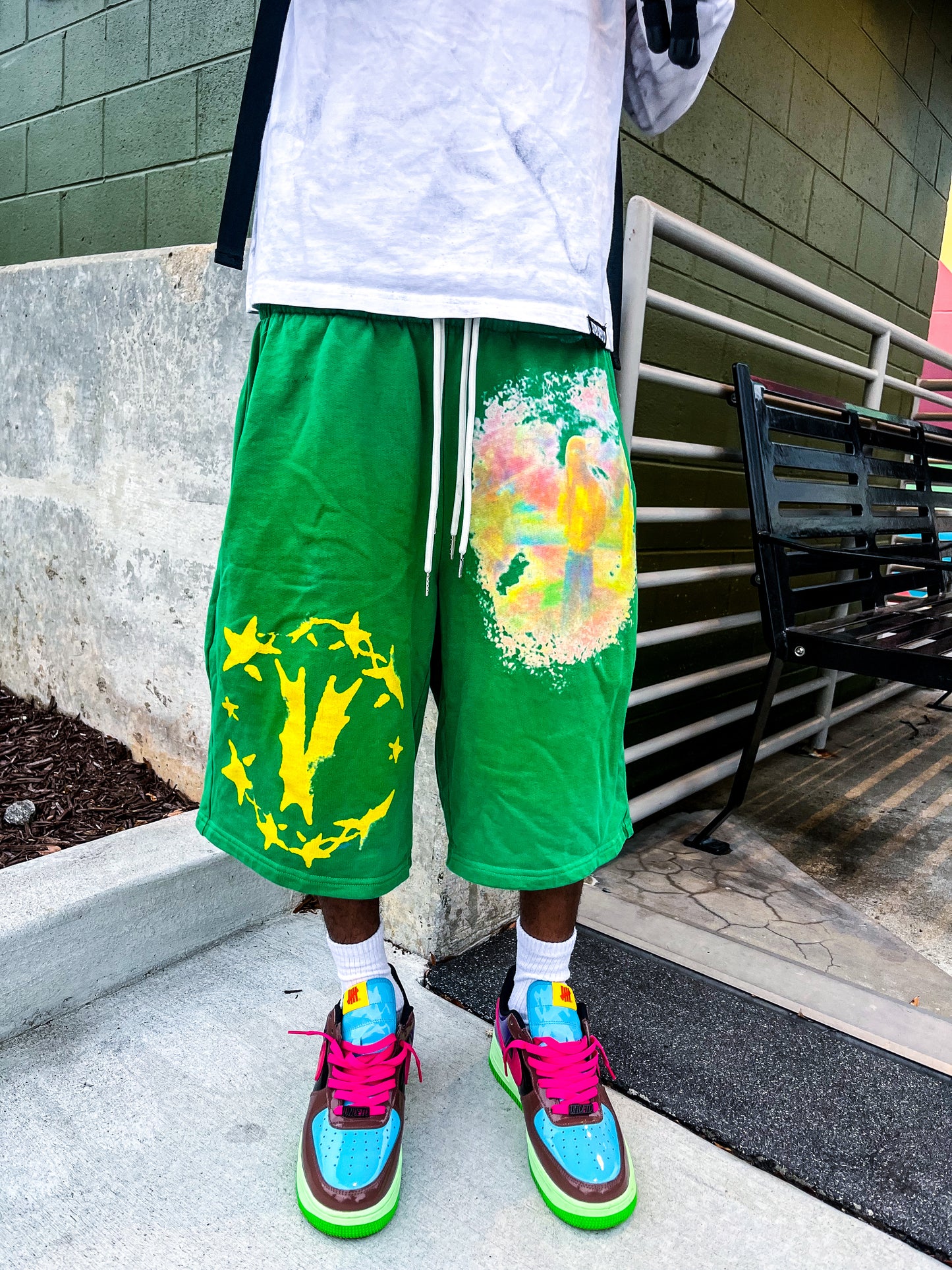 Green “Art” Shorts