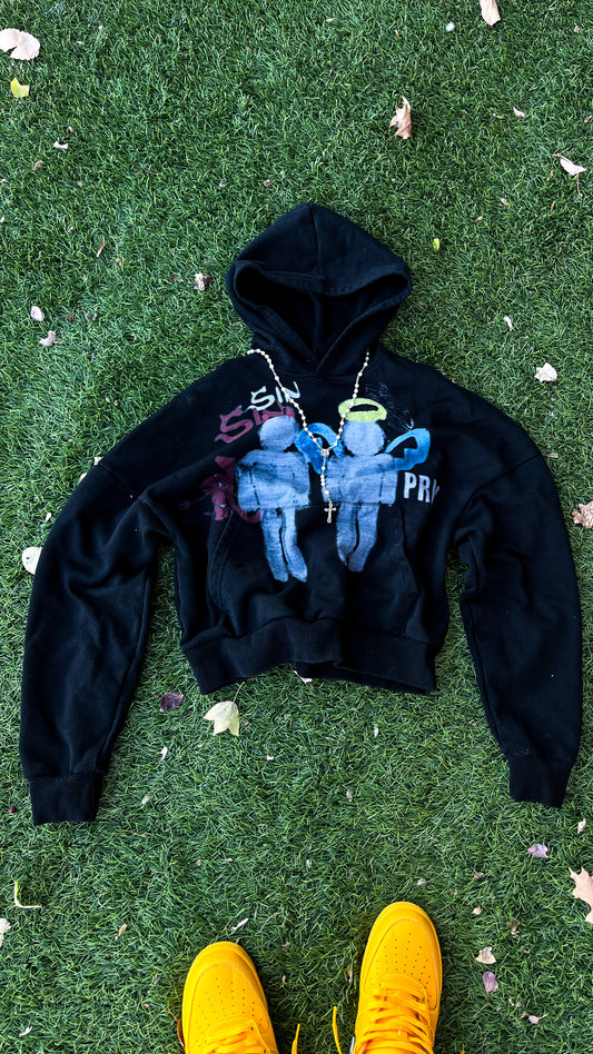 Black 2-Sided Hoodie